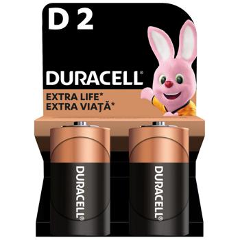 Duracell D Alkaline Batteries 2pcs - buy, prices for ULTRAMARKET - photo 1