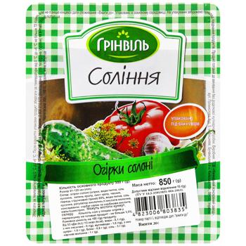 Огірки солоні Грінвіль 850г - купити, ціни на Auchan - фото 3