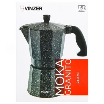 Кавоварка Vinzer Moka Granito гейзерна на 6 чашок - купити, ціни на ULTRAMARKET - фото 2