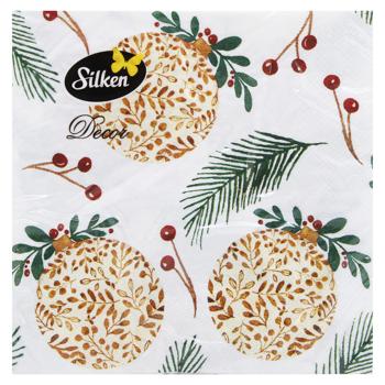 Silken Balls Toys 3-Ply Table Napkins 33x33cm 18pcs - buy, prices for MegaMarket - photo 3