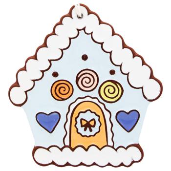 Sweet Ukraine New Year's Decoration Gingerbread House №1 15х12cm - buy, prices for MegaMarket - photo 2