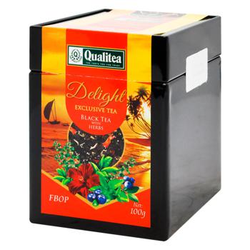 Чай чорний Qualitea Delight листовий 100г - купити, ціни на МегаМаркет - фото 1