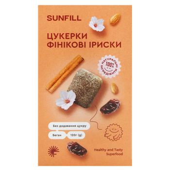 Цукерки Sunfill Фінікові іриски без цукру та глютену 150г - купити, ціни на - фото 5