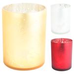 Tarrington House Glass Candle Holder 24cm in assortment