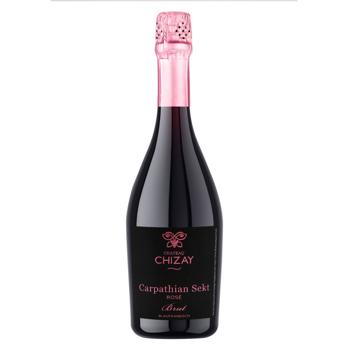 Chateau Chizay Carpathian Sekt Blaufrankisch Rose Brut Sparkling Wine 11.3% 0.75l