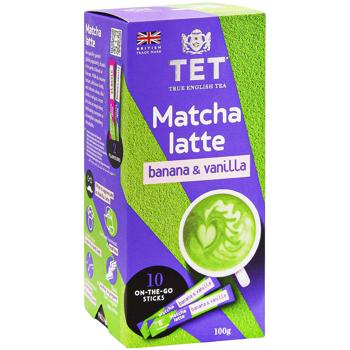 Напиток на основе зеленого чая ТЕТ Matcha Latte банан и ваниль 10г*10шт - купить, цены на - фото 3