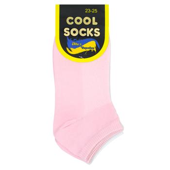 Набор носков женских Cool Socks короткие р.23-25 3 пары белый, бежевый, розовый