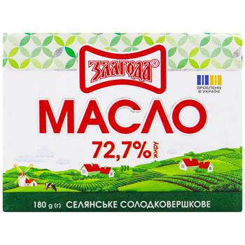 Zlagoda Sweet Cream Butter 72.7% 180g - buy, prices for Chudo Market - photo 2