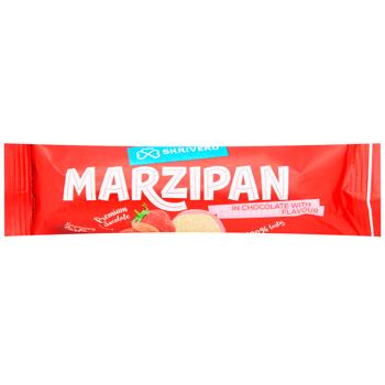 Skriveru Marzipan Bar in Chocolate with Strawberry Flavor 40g - buy, prices for WINETIME - photo 1