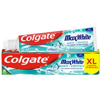 Зубная паста Colgate Max White Crystal mint 125мл - купить, цены на Auchan - фото 1