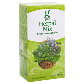 Чай зелений G'tea! Herbal Mix з травами 1,5г*25шт - купити, ціни на NOVUS - фото 2