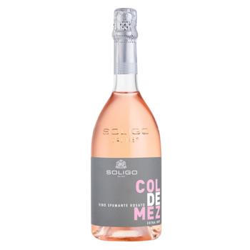 Soligo Col de Mez Rose Extra Dry Sparkling Wine 11.5% 0.75l - buy, prices for MegaMarket - photo 1