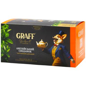 Чай черный Graff English Breakfast 2г*20шт - купить, цены на Auchan - фото 1