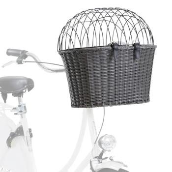 Trixie Front Bicycle Basket корзина на велосипед для собак 44x41x34 см - антрацит - купити, ціни на MasterZoo - фото 2