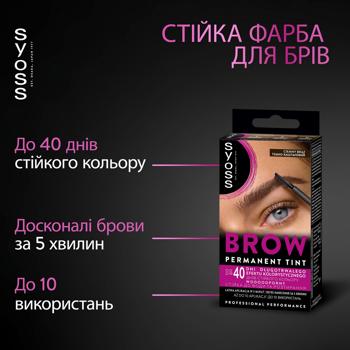 Фарба для брів Syoss Brow Tint 4-1 Темно-каштановий 17мл - купити, ціни на METRO - фото 8