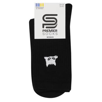 Premier Socks Cat Premium Women's Socks s.23-25 Black - buy, prices for NOVUS - photo 1