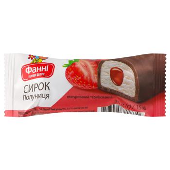 Fanny Glazed Curd Snack with Strawberries 15% 36g - buy, prices for Za Raz - photo 2