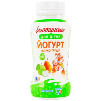 Yagotynske for Children Apple-Pear Yogurt 1.5% 185g - buy, prices for EKO Market - photo 1