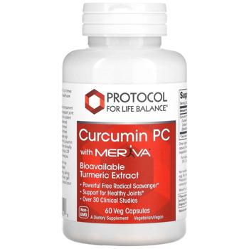Куркумина фитосома Protocol for Life Balance Curcumin PC With Meriva 500мг 60 капсул