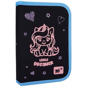Yes Cute Unicorn Hard Single Pencil Case with Two Flaps