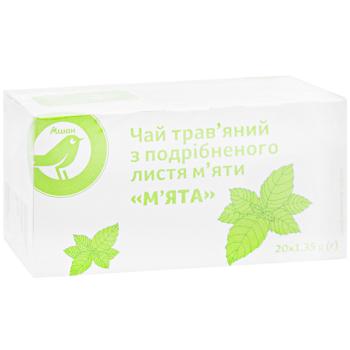 Auchan Mint Herbal Tea 1.35g*20pcs - buy, prices for - photo 3