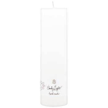 Candy Light White Cylinder Candle 6x20cm - buy, prices for Auchan - photo 1