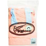 Koloco Towel 80x140cm and Turban on Buttons 50x70cm