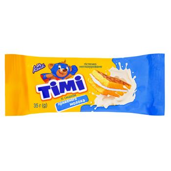 Konti Timi Biscuit Cake with Chocolate-Milk Taste 35g - buy, prices for Tavria V - photo 1