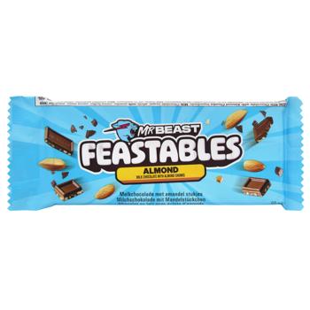 MrBeast Feastables Milk Chocolate with Almond Chunks 60g - buy, prices for NOVUS - photo 1