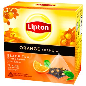 Tea Lipton orange 20pcs 34g - buy, prices for Vostorg - photo 1
