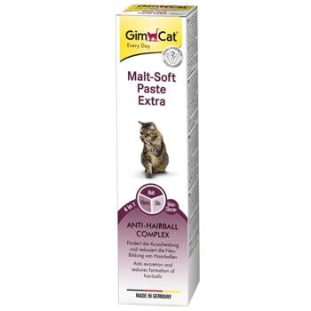 Лакомство для кошек GimCat Malt-Soft Extra паста для выведения шерсти 100г - купить, цены на MasterZoo - фото 1