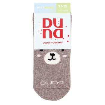 Duna Children's Socks s.10-12 Dark Beige