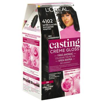 Фарба для волосся L'oreal Paris Casting Creme Gloss 4102 Холодний каштан без аміаку - купити, ціни на - фото 2