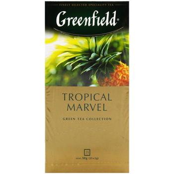 Чай зелений Greenfield Tropical Marvel 2г*25шт - купити, ціни на КОСМОС - фото 2