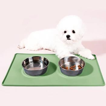 Pet Fun килимок під миски для собак 48х30х0,8 см - зелений - купить, цены на MasterZoo - фото 4