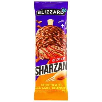 Морозиво Blizzard Sharzan Шоколад-карамель-арахіс 75г - купити, ціни на NOVUS - фото 1