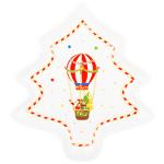 Блюдо порцелянове у формі ялинки 23.5*21.5*2см Зимова казка K133 BONADI 1 шт