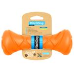 PitchDog Dumbbell Dog Fetch Toy 19x7cm Orange