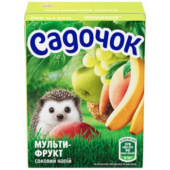 Sadochok Multifruit Nectar 200ml - buy, prices for Chudo Market - photo 2