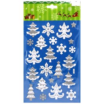 Angel Gifts Christmas Window Stickers in Assortment - buy, prices for MegaMarket - photo 5