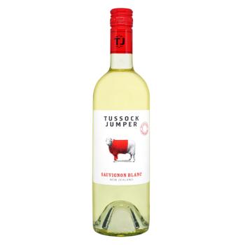 Вино Tussock Jumper Sauvignon Blanc біле сухе 13% 0,75л - купити, ціни на NOVUS - фото 1