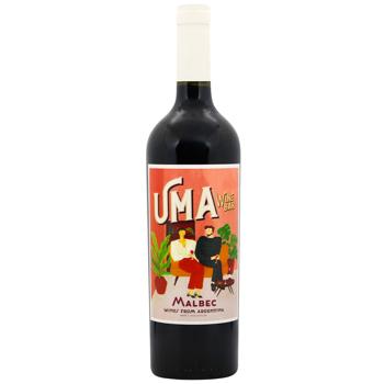 Вино Uma Wine Bar Malbec червоне сухе 13,3% 0,75л