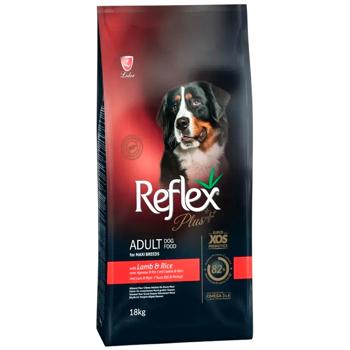 Корм сухой Reflex Plus Adult с ягненком и рисом для собак больших пород 18кг - купить, цены на MasterZoo - фото 1