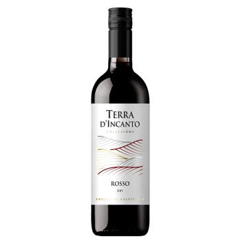 Вино Terra d'Incante Rosso червоне сухе 12% 0,75л - купити, ціни на Ідеал - фото 1