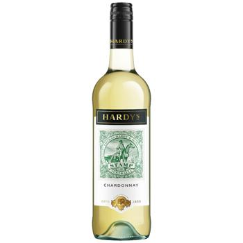 Вино Hardys Stamp Chardonnay біле сухе 11% 0,75л