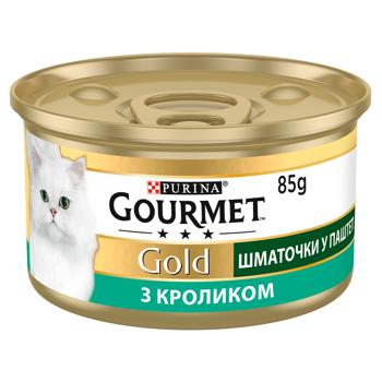 Gourmet Gold Wet Food with Rabbit for Adult Cats 85g - buy, prices for MasterZoo - photo 2