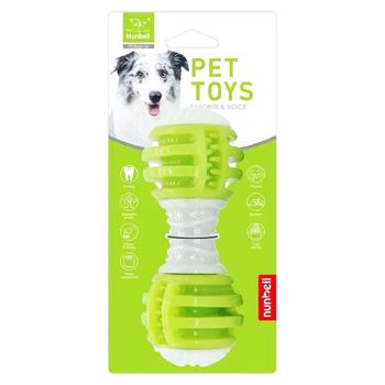 Іграшка Nunbell для собак Гантель з шипами велика - купити, ціни на Grono - фото 1