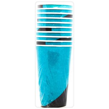 Стакан Унипак бумажный цветной 500мл 10шт - купить, цены на Auchan - фото 4