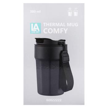 Line Art Comfy Black Thermo Mug 380ml - buy, prices for - photo 4