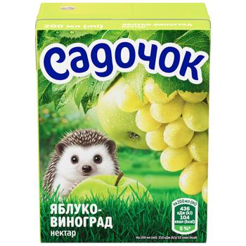 Нектар Садочок яблучно-виноградний 200мл - купити, ціни на Чудо Маркет - фото 2